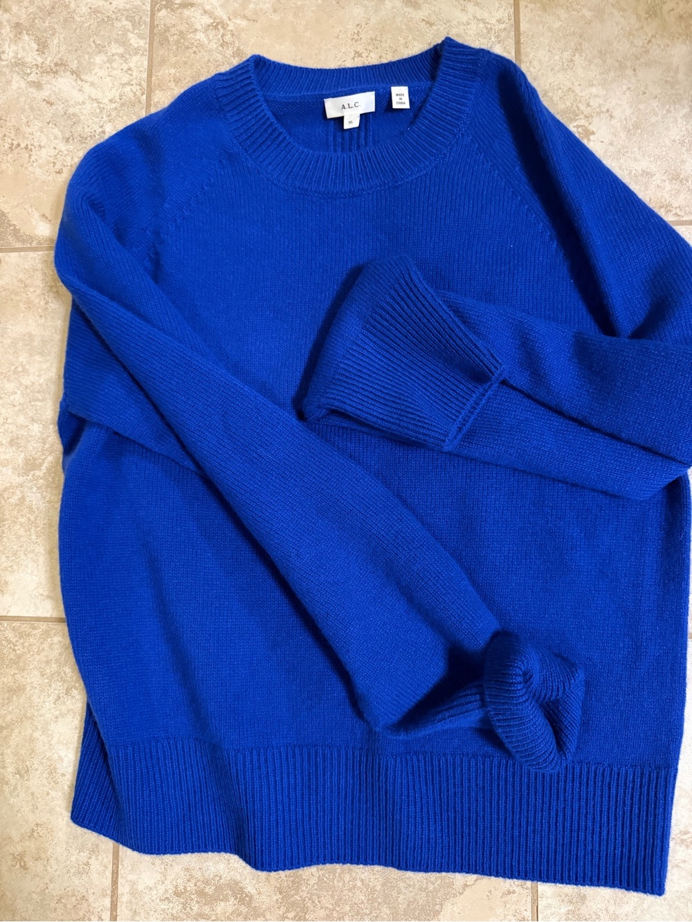A.L.C. Cashmere Cobalt Sweater